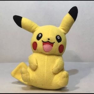 Pokemon TOMY Pikachu 2016 Plush Stuffed Animal 8" Tall